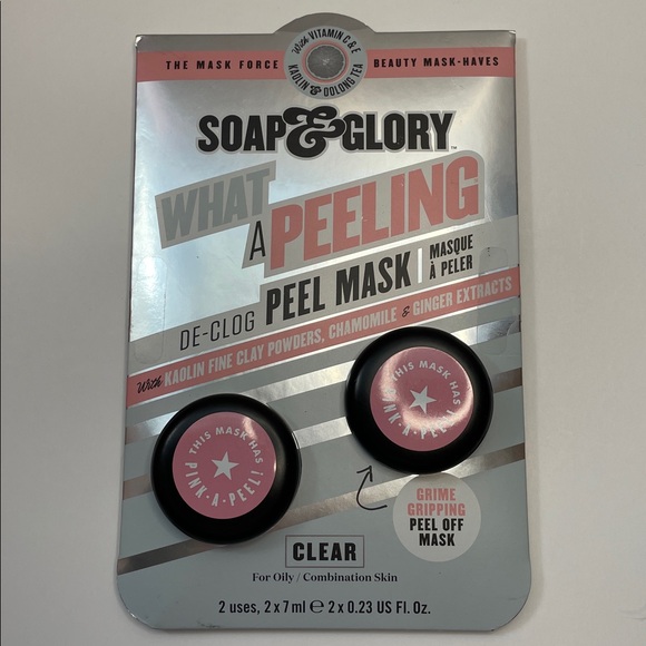 Soap & Glory Other - NIB Soap & Glory Clear Peel Mask with Pink Accents